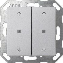 517426 Gira Кнопочный выключатель KNX, 2-клавишн. со стрелками