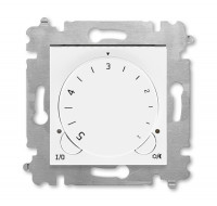 3292H-A00003 03W - Терморегулятор ABB Levit с поворотной ручкой 16А белый / белый 16A - 2CHH920003A6003