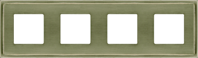 FD01244NS Fede Madrid Рамка 4-ная, Nickel Satin