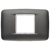 20682.C15 - Vimar Накладка с закруглениями для 2 модулей центрально антрацит матовый