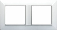 Рамка 2-поста; Eco Profi; термопласт; белый, EP482WW