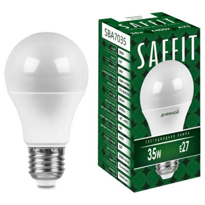Лампа светодиодная, 35W 230V E27 6400K A70, SBA7035, Feron 55199