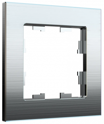 BRITE Рамка 1-мест. РУ-1-1-БрА металл алюм. IEK, BR-M12-M-K47