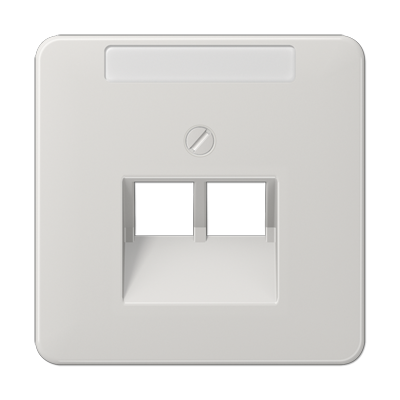 Крышка для ординарной телефонной и компютерной розетки  UAE; светло-серая, CD569-2NAUALG