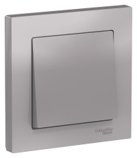ATN000312 - ATLASDESIGN 1-клавишный ВЫКЛЮЧАТЕЛЬ, сх.1, 10АХ, в сборе, АЛЮМИНИЙ, Systeme Electric