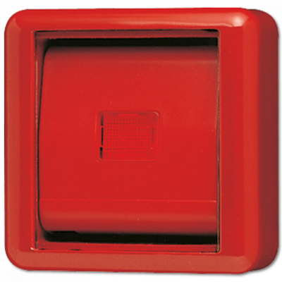 Крышка со стеклом – красная клавиша и красное окошко, 860WGLRT