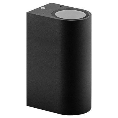 Светильник садово-парковый, 230V 2*GU10, DH015, черный (на стену), Feron 11883