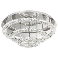 39002 Светодиод. потолочный светильник TONERIA, 144х0,5W(LED), ?750, H300, сталь, хром//хрусталь, 39002