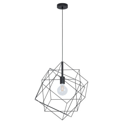 43359 Подвес STRAITON, 1X60W(E27), ?515, сталь, черный