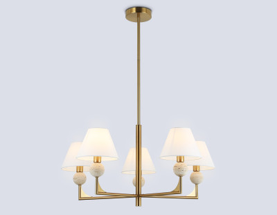 Потолочный светильник с травертином E14*5, AMBRELLA LIGHT, LH75159