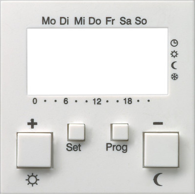 146927 Gira Накладка для регулятора температуры пола с часами