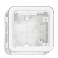 Legrand Накладная коробка - антибакт. покрытие - Программа Plexo - 1 пост - модульная - белый, 070741