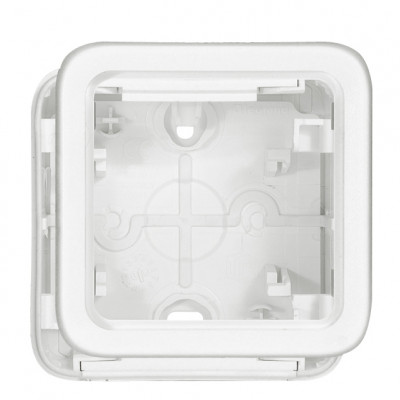 Legrand Накладная коробка - антибакт. покрытие - Программа Plexo - 1 пост - модульная - белый, 070741