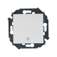 Simon Simon15 Кнопка 1-клав. с пиктограммой 16А 250В~, винт. зажим, белый, 1591150-030