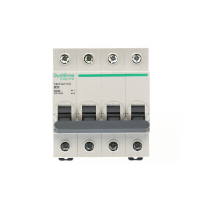 City9 Set Автоматический выключатель (АВ) B 32А 4P 6kA 400В, Systeme Electric, C9F16432