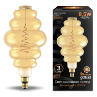 Лампа Gauss Filament Honeycomb 8.5W 660lm 2000К Е27 golden LED 1/2, 161802105 Лампа Gauss Filament Honeycomb 8.5W 660lm 2000К Е27 golden LED 1/2, 161802105