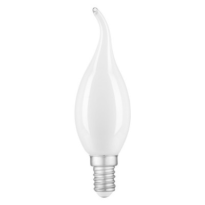 Лампа Gauss Filament Свеча на ветру 9W 610lm 4100К Е14 milky LED 1/10/50, 104201209