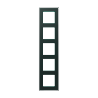 Рамка на 5 постов, стекло цвет Изумруд, Jung Рамка на 5 постов, стекло цвет Изумруд, Jung