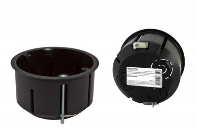 Установочная коробка СП D73х45мм, саморезы, метал. лапки, IP20, инд. штрихкод, TDM Electric, SQ1403-0909