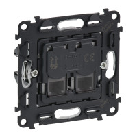 Legrand Valena IN'MATIC.Телефонная розетка RJ11 двойная, 753039 Legrand Valena IN'MATIC.Телефонная розетка RJ11 двойная, 753039