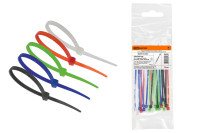 Хомуты 4,8х300 цветные набор 5 цветов (черный, белый, красный, синий, зеленый) (25 штук) TDM Electric, SQ0515-0361 Хомуты 4,8х300 цветные набор 5 цветов (черный, белый, красный, синий, зеленый) (25 штук) TDM Electric, SQ0515-0361
