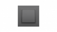 Выключатель 1-клавишный, Efapel серия Logus 90 - Animato, цвет Серый