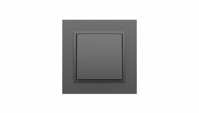 Выключатель 1-клавишный, Efapel серия Logus 90 - Animato, цвет Серый