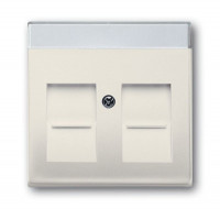 ABB BJB Basic 55 Беж Плата центральная  для коммуникац розеток 0211 с суппортами 18**