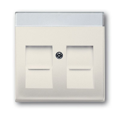 ABB BJB Basic 55 Беж Плата центральная  для коммуникац розеток 0211 с суппортами 18**