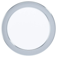 99209 Светодиод. встраив. светильник FUEVA 5, 10,5W (LED), ?166, ET26, IP44, 1350lm, 4000K, сталь, х