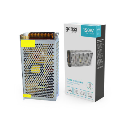 Блок питания Gauss Basic 12V 150W IP20 1/50, BT506