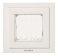 N3271 BL - Рамка монтажная 1-постовая, 2-модульная, рамка+набор монтажный IP55, FM, серия Zenit, цвет белый - 2CLA327100N1101 N3271 BL - Рамка монтажная 1-постовая, 2-модульная, рамка+набор монтажный IP55, FM, серия Zenit, цвет белый - 2CLA327100N1101