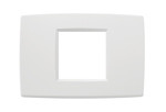 09647.01 - Vimar Накладка на 2 модуля центрально белая