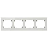 ABB SKY Стекло белое Рамка 4-постовая