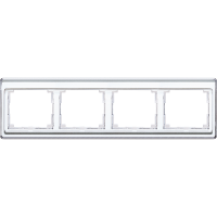 Рамка для горизонтальной установки, 4 поста; акриловое стекло; белый; SL500, SL5840WW