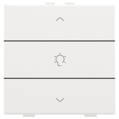 Niko Home Control Пластик Белая сталь Кнопка  управления диммера, 154-51043