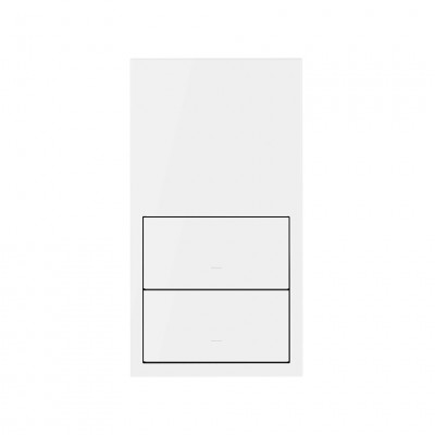Simon 10020213-230 Кит 2 поста, фронт. 1 рамка вертикальная + 2 клавиши выключателей цвета белый матовый S100