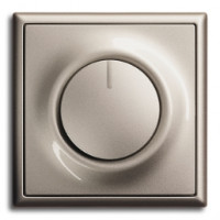 ABB Светорегулятор поворотный, цвет - шампань-металлик,  серия Impus