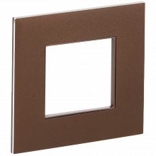 SKANDY Рамка 1-мест. SK-F31Br металл шоколад IEK, SK-M12-M-K30