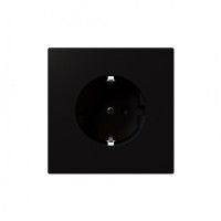 FD5501PBM - Розетка SCHUKO© с защитными шторками 16A 250V~ 2P+T, цвет Черный матовый (soft touch), JASMART Electric FD5501PBM - Розетка SCHUKO© с защитными шторками 16A 250V~ 2P+T, цвет Черный матовый (soft touch), JASMART Electric