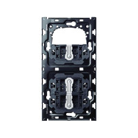 Simon 100 Кит 2 поста механизм 3 переключателя (проходные) + суппорт