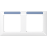 рамка 2-кратная горизонтальная с полем для надписи белая, AS5820BFINAWW рамка 2-кратная горизонтальная с полем для надписи белая, AS5820BFINAWW