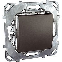 MGU5.262.12ZD - Unica top выключатель 1-клавишный,двухпол,инд,винт клеммы,схема2,16а,250в, графит