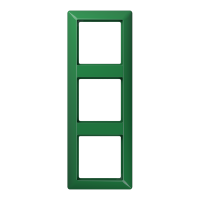 Рамка 3-кратная для вертикальной и горизонтальной установки; термопласт, зеленая, AS583BFGN Рамка 3-кратная для вертикальной и горизонтальной установки; термопласт, зеленая, AS583BFGN