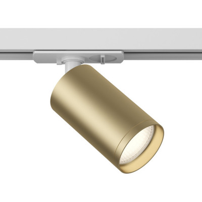 Single phase track system Focus Трековый светильник, цвет: Белый и Матовое золото 1x10W GU10