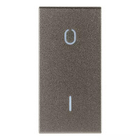 Vimar Клавиша на 1 модуль с симв "O/I",Metal, 19021.99.M Vimar Клавиша на 1 модуль с симв "O/I",Metal, 19021.99.M