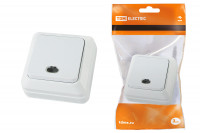 Выключатель 1-кл. открытой установки с подсветкой IP20 10А, белый "Ладога" TDM Electric, SQ1801-0009 Выключатель 1-кл. открытой установки с подсветкой IP20 10А, белый "Ладога" TDM Electric, SQ1801-0009