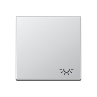 Клавиша с символом "освещение"; алюминий, A590LAL Клавиша с символом "освещение"; алюминий, A590LAL