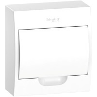 City9 Box корпус навесной с белой дв. 1ряд/8мод, Systeme Electric, EZ9E108P2SRU