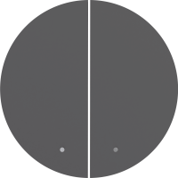 Donel D16 матовый шоколад Клавиша 2-я с подсветкой, DO28542